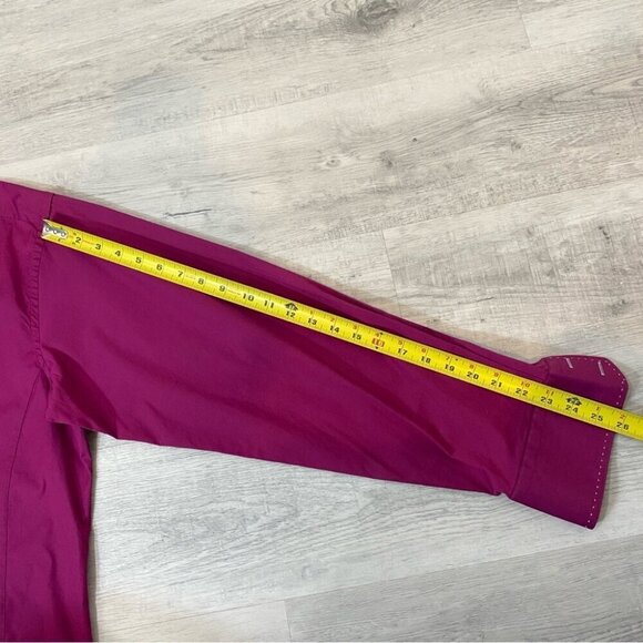 Stone Rose Burgundy Dress Shirt with Checkered Print Red Rivet Collection XXL - Picture 15 of 16